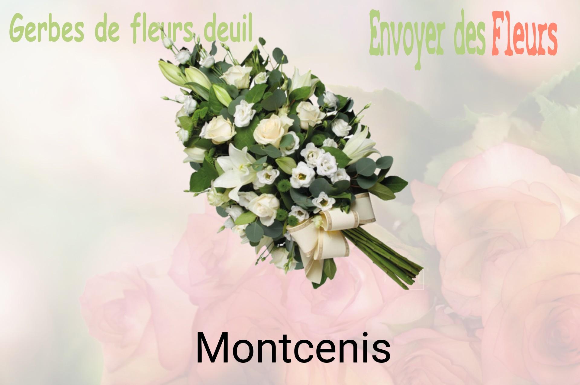 Gerbe de fleurs de deuil livrée à Montcenis